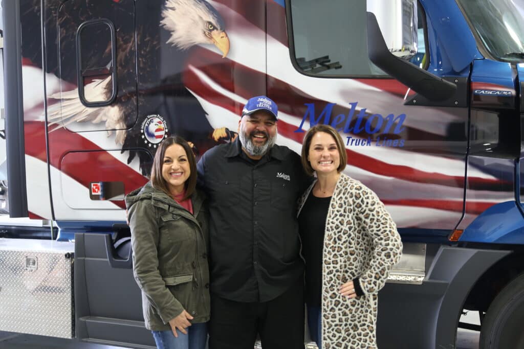 Veteran Driver Receiving His New Military-Wrapped Melton Truck