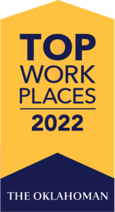 Oklahoman top workplaces 2022 award logo