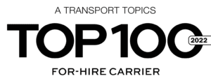 Transport Topics Top 100 for hire carriers 2022 award logo