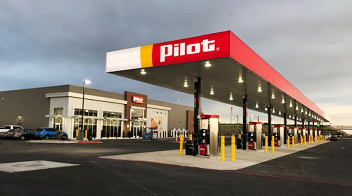Pilot truck stop is the biggest truck stop chain in the US.
