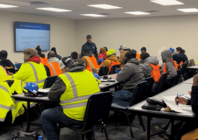 First day of Melton's on-the-job training program