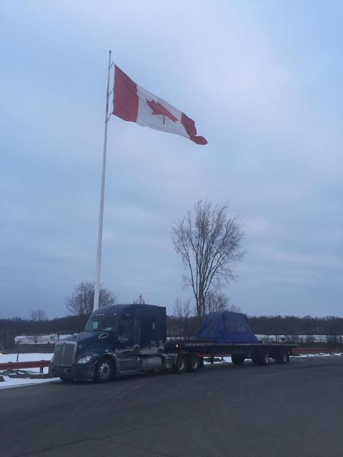 Melton truck cross border shipping into Canada