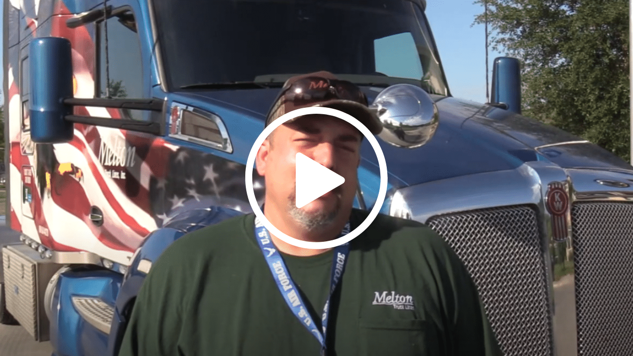 Veteran driver video explaining why Melton is the best company for military veterans