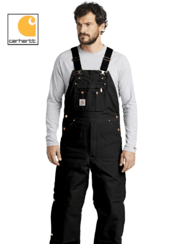 Insulated overalls for working in cold weather